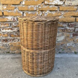 Canasto Redondo Guarda Ropa con Tapa 40x60 | Basket