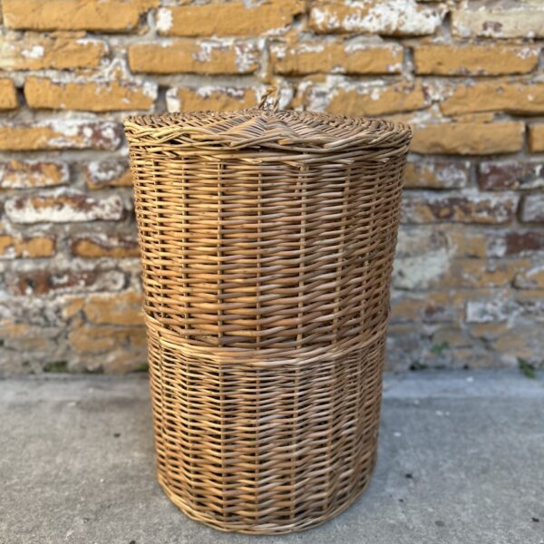 Canasto Redondo Guarda Ropa con Tapa 40x60 | Basket