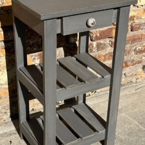 Mesa de Luz Olivia Gris Decapada | Basket Shop