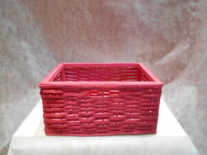 Canasto Mimbre Pintado 40×30 cm – Varios Colores | Basket