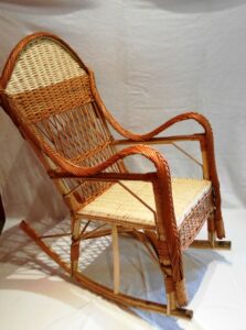 Sillón Mecedor Mimbre Sin Pintar | Basket Shop