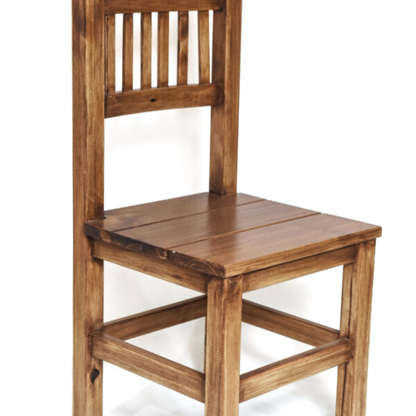 Silla de Pino Cetol Roble Oscuro | Basket Shop