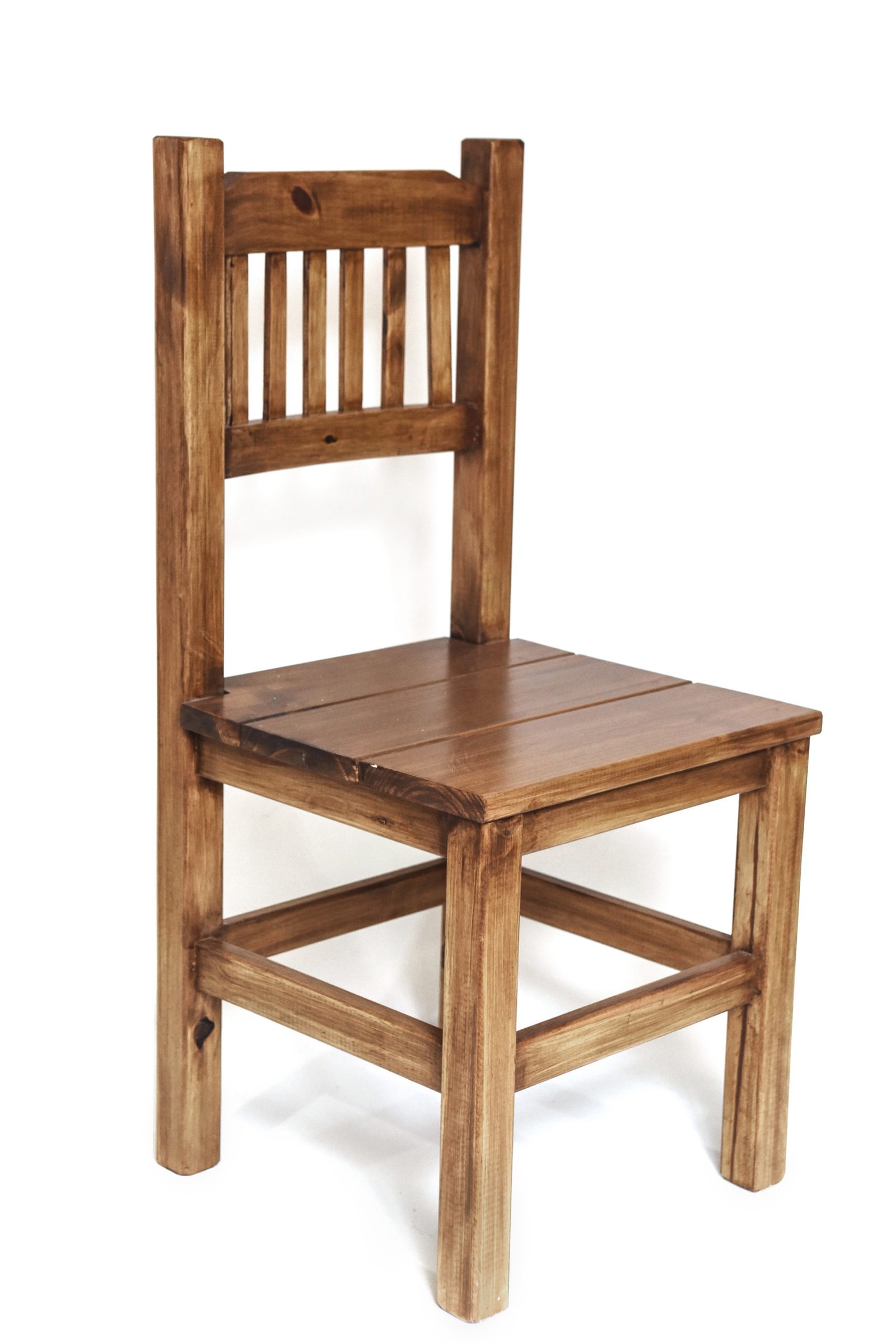 Silla de Pino Cetol Roble Oscuro | Basket Shop