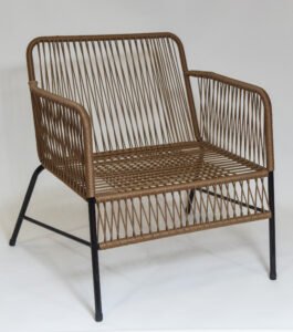 Sillón Dante Yute Negro 140 kg | Basket Shop