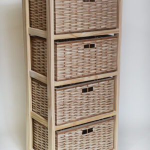 Cajonera 4 Canastos de Mimbre 48x104 cm | Basket Shop