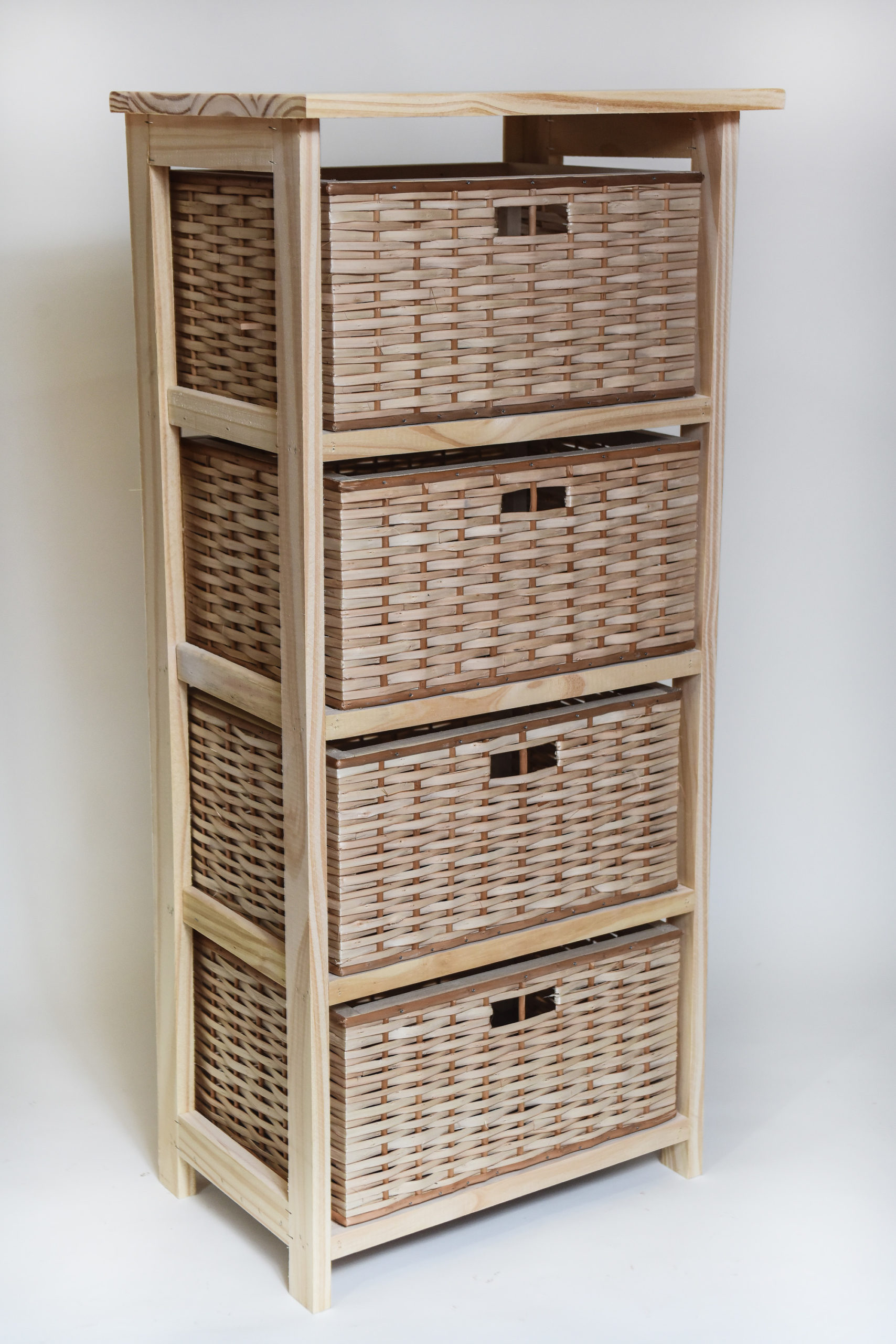 Cajonera 4 Canastos de Mimbre 48×104 cm | Basket Shop