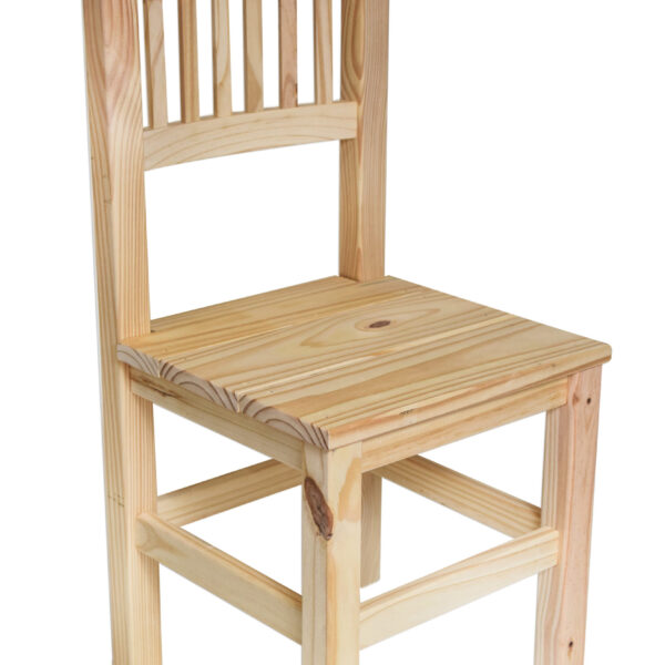 Silla de Pino Cruda Reforzada | Basket Shop