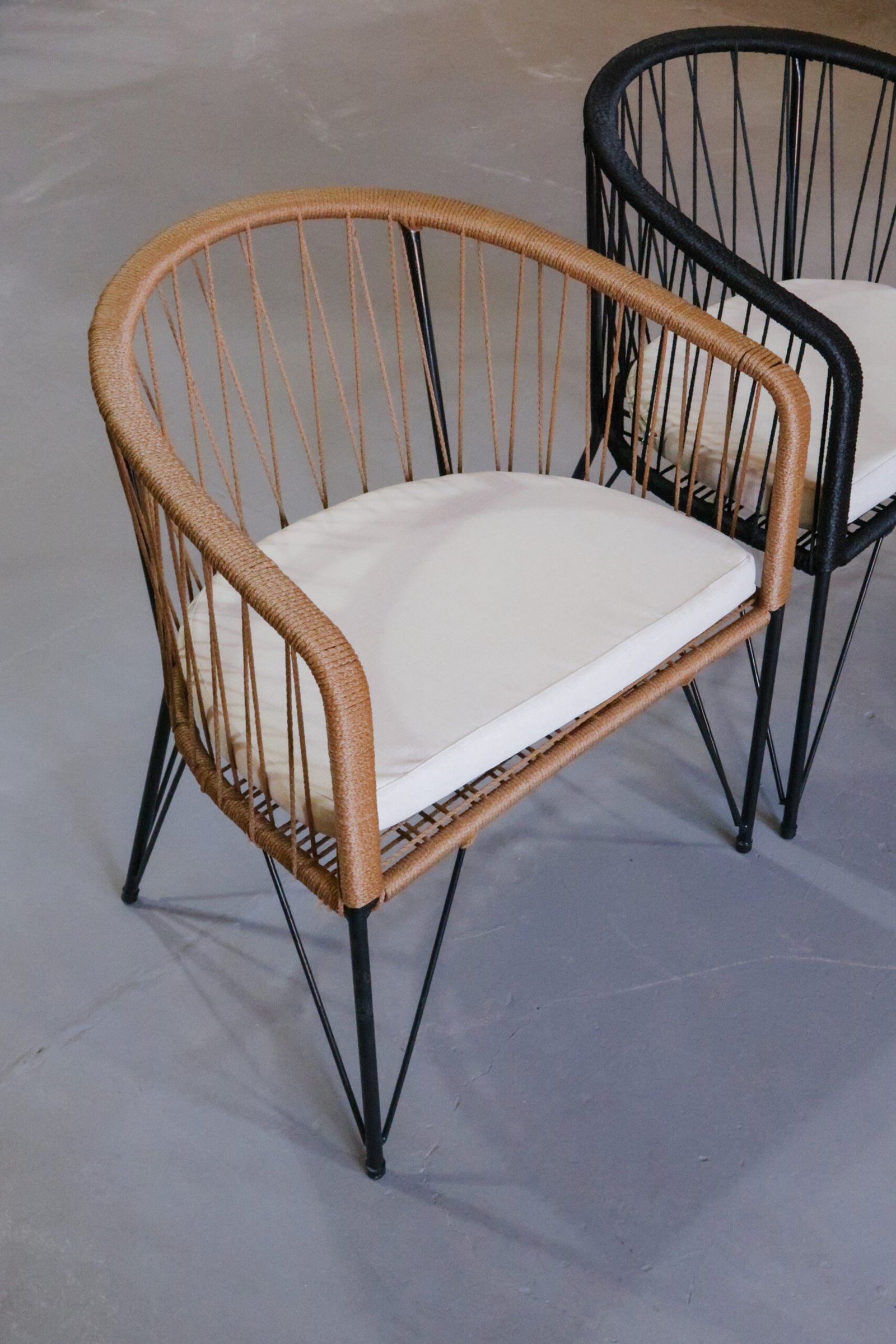 Sillón Gervasoni Yute – Caño y Tejido | Basket Shop