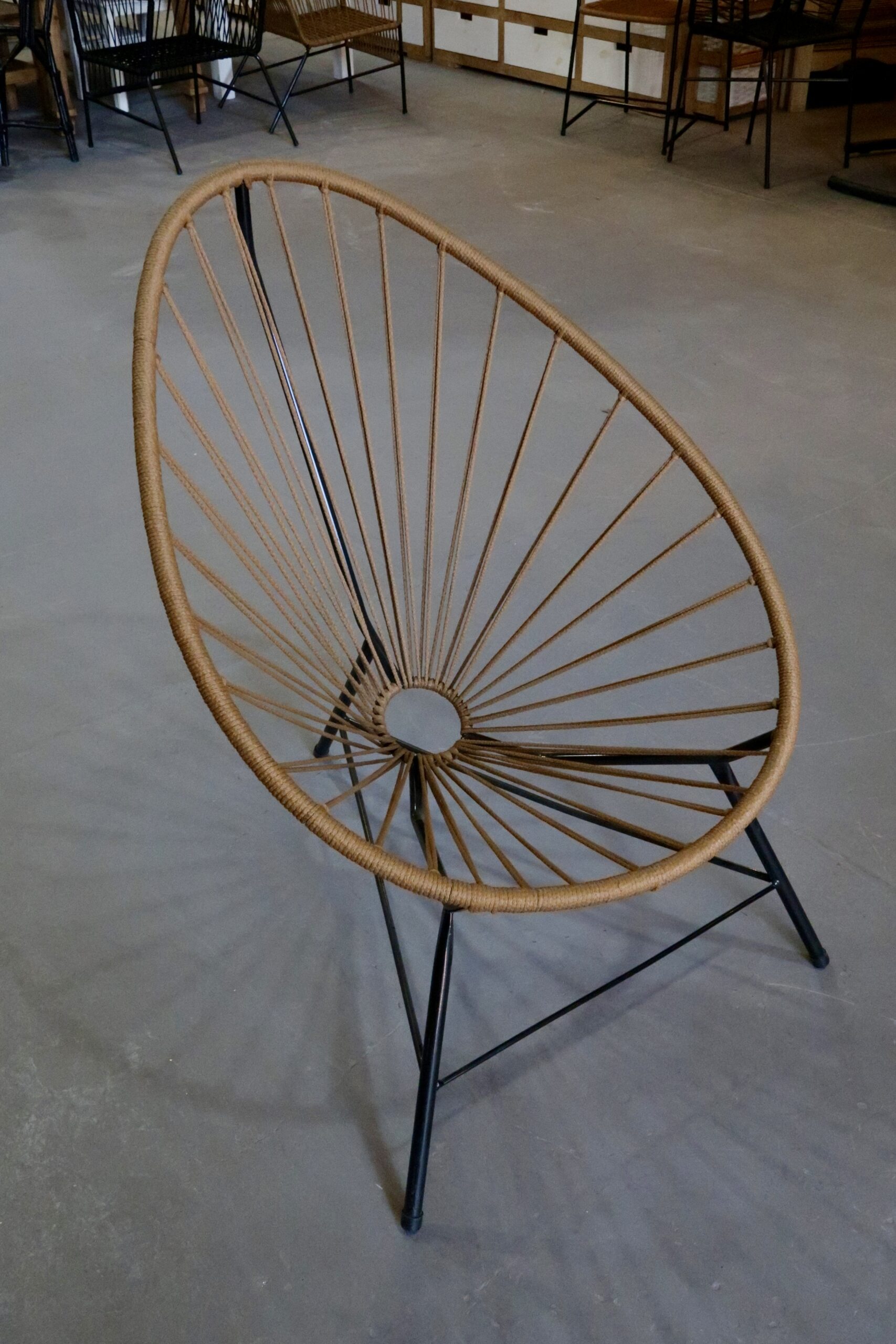 Silla Acapulco Caño y Yute 120 kg | Basket Shop