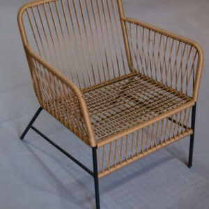 Sillón Cuadrado Símil Yute – Caño | Basket Shop