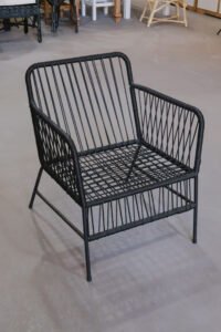 Sillón Dante Yute Negro 140 kg | Basket Shop