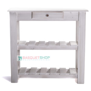 Mesa de Arrime Patinada 60x30x80 cm | Basket Shop