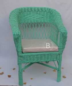 Sillón Mimbre Acqua – Sin Almohadón | Basket Shop