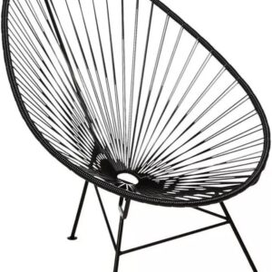 Silla Acapulco Negra PVC – Exterior | Basket Shop