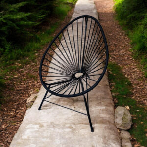 Silla Acapulco Negra PVC – Exterior | Basket Shop
