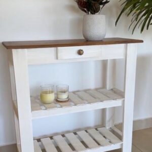 Mesa de Arrime 80x30 cm con Tapa Cetol | Basket Shop