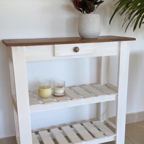 Mesa de Arrime 80x30 cm con Tapa Cetol | Basket Shop