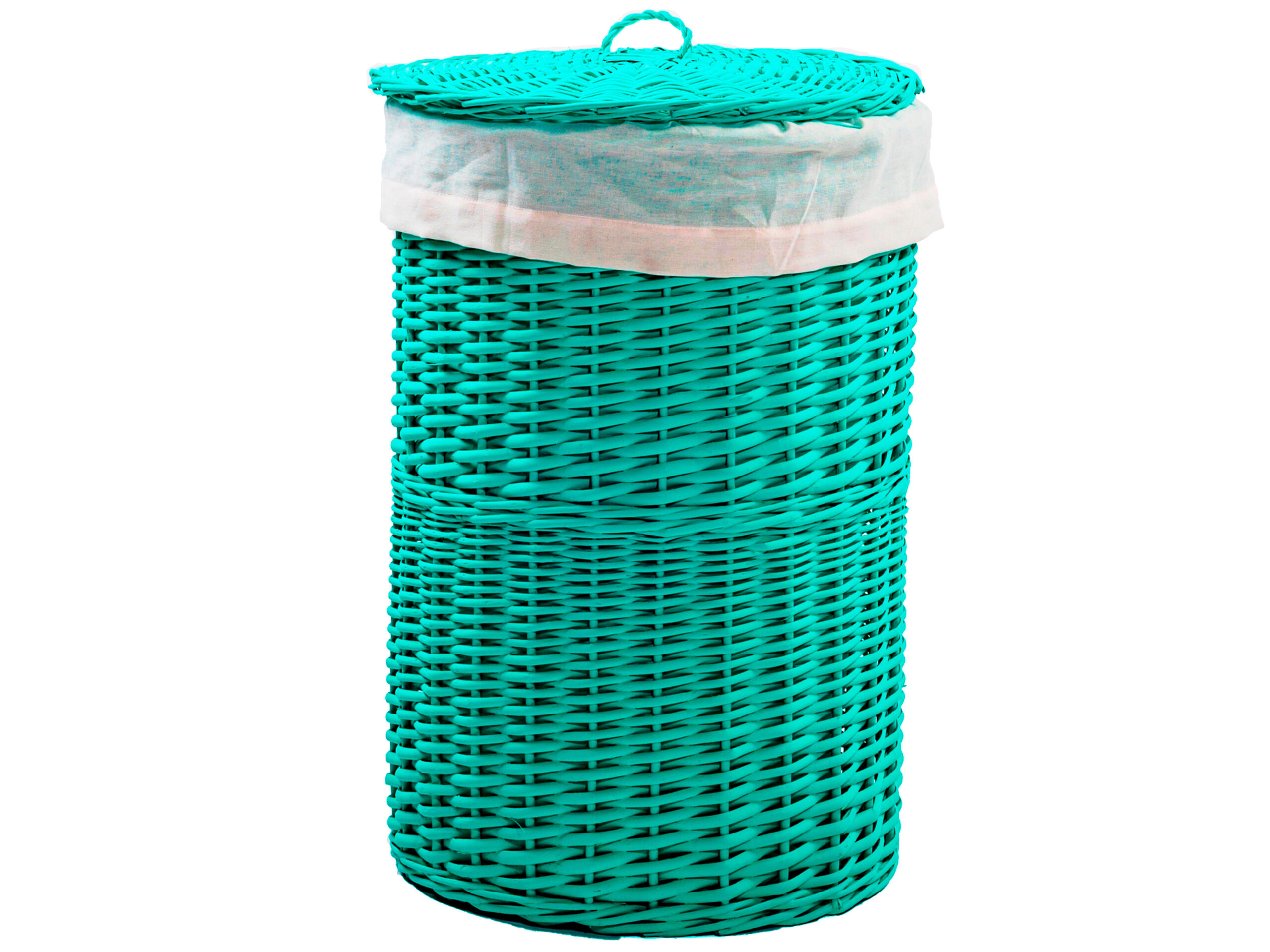 Canasto Guarda Ropa Acqua con Tela 40×60 | Basket Shop