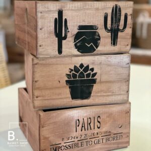 Caja de Madera 18x18x10 cm – Decorativa | Basket Shop