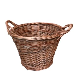 Leñero Cónico 40 cm Mimbre Entero | Basket Shop