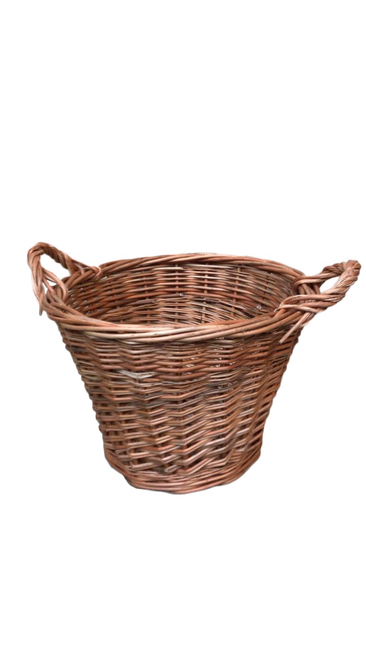 Leñero Cónico 40 cm Mimbre Entero | Basket Shop