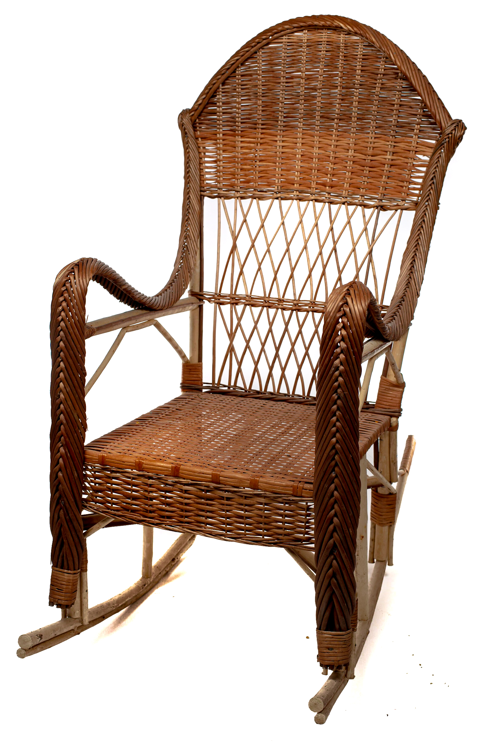 Sillón Mecedor Mimbre Sin Pintar | Basket Shop