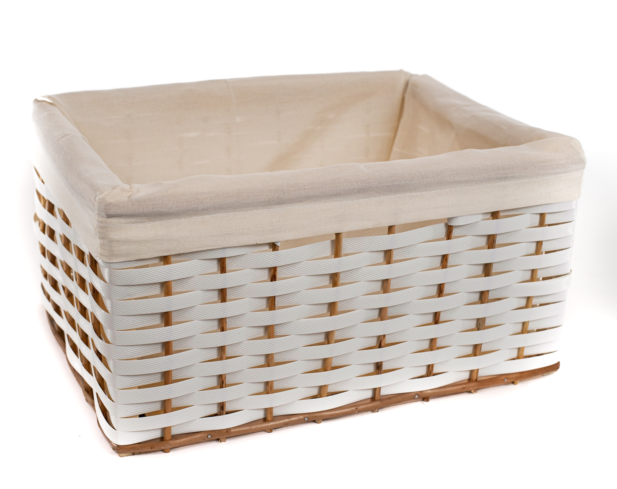 Canasto Suncho Sintético con Tela 40×30 cm | Basket Shop