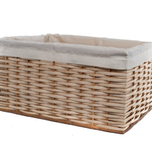 Canasto Mimbre con Tela 30x20 cm | Basket Shop