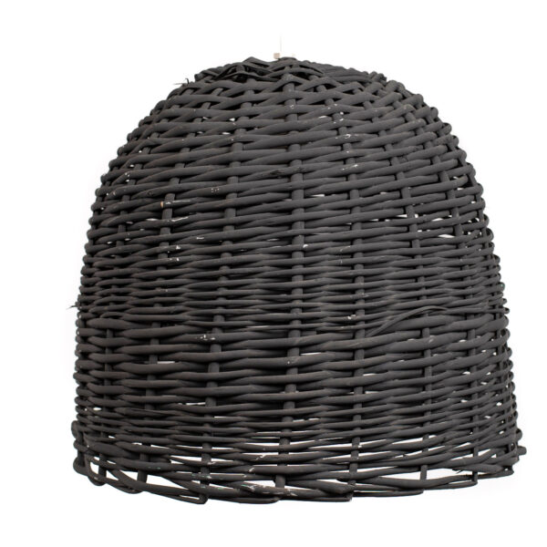Lámpara Colgante de Mimbre Gris 30x30 cm | Basket Shop