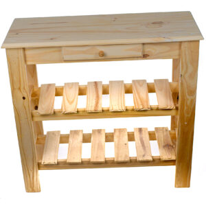 Mesa de Arrime 60x30x80 cm Sin Pintar | Basket Shop
