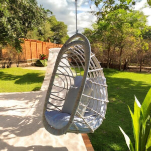 Silla Hamaca Colgante Mimbre Sin Pintar 120 kg | Basket