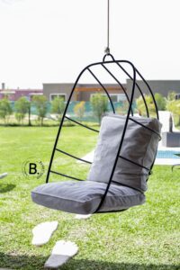 Hamaca Colgante Suri Negra 140 kg – Caño | Basket Shop