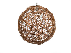 Esfera Colgante de Mimbre 40 cm – Lámpara | Basket Shop