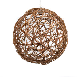 Esfera Colgante de Mimbre 30 cm – Lámpara | Basket Shop