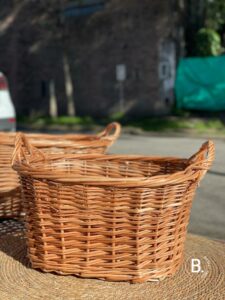 Leñero Oval Grande 60 cm Mimbre | Basket Shop