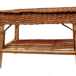 Mesa Ratona de Mimbre 60x40 cm – Living | Basket Shop