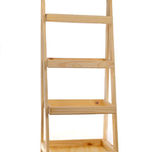 Organizador de Madera 4 Estantes Sin Pintar | Basket Shop