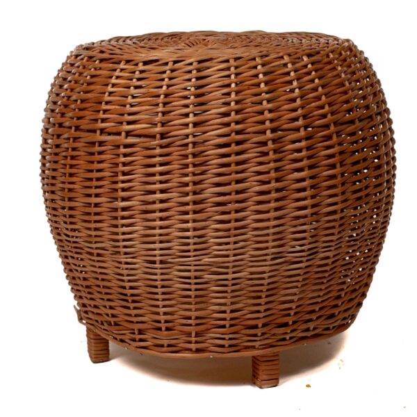 Puff de Mimbre 40x40 cm con Opción Color | Basket Shop