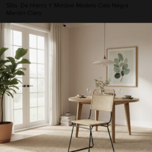 Silla Cala Hierro Macizo y Mimbre | Basket Shop