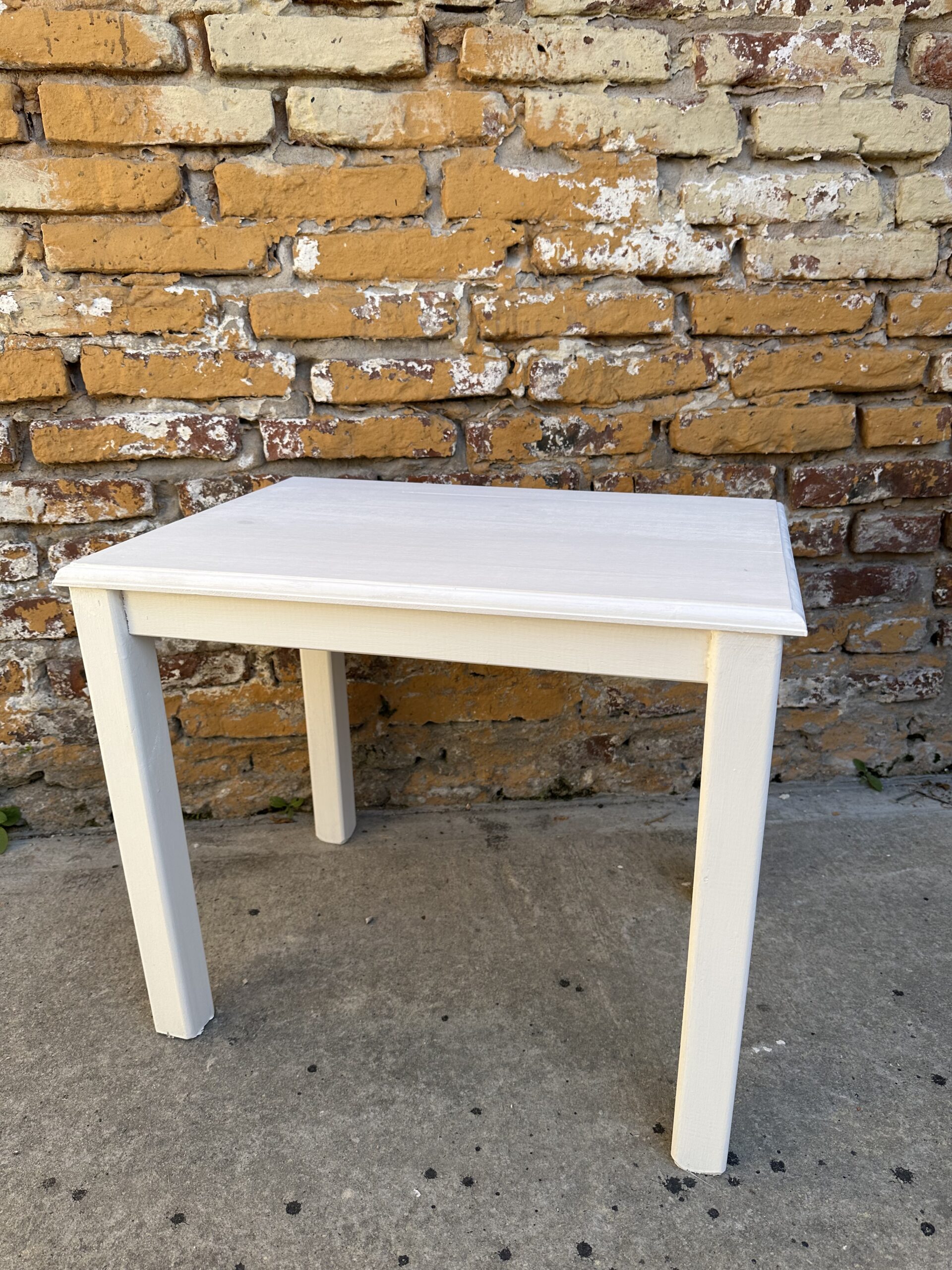 Mesa Infantil Blanca 60×40 cm Pino | Basket Shop