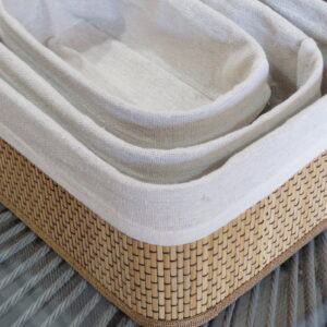 Canasto Organizador Bambú Mediano 26x16 cm | Basket Shop