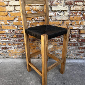 Banqueta Pino Encerado Craft Negro 75 cm | Basket Shop