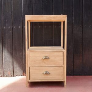 Mesa de Luz Caro 45 cm Pino Encerado | Basket Shop