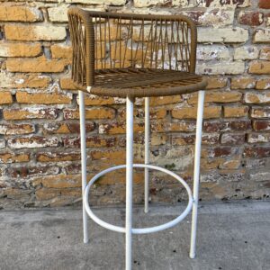 Banqueta Sofía – Caño y Yute Marrón | Basket Shop