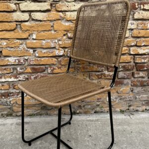 Silla Roma Caño y Yute Marrón 130 kg | Basket Shop