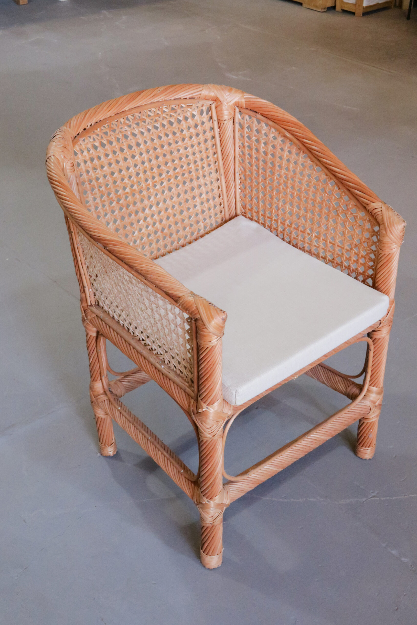 Sillón Entorchado Mimbre Marrón 65 cm | Basket Shop