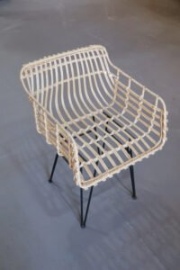 Sillón Coco Hierro Macizo y Mimbre | Basket Shop