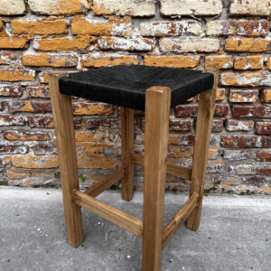Banqueta Pino Encerado Tejido Craft 70 cm | Basket Shop