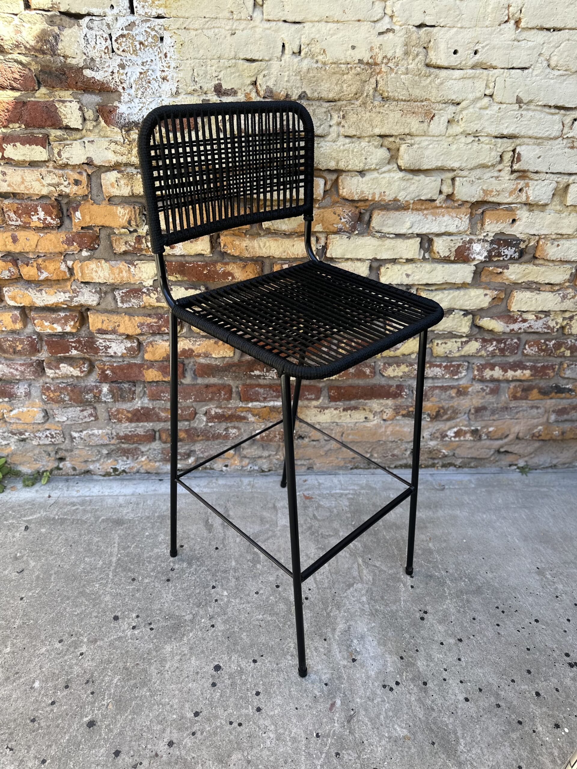 Banqueta Roma Yute Negro 75 cm – Cocina | Basket Shop
