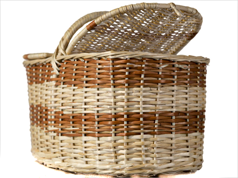 Canasta de Picnic Mimbre 2 Tapas | Basket Shop
